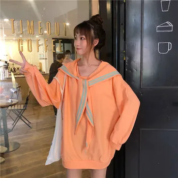Orange Loose Cute Sweatshirts Hoodie Women Long Sleeve Tracksuit Female Casual Basic Pullovers Tops Kawaii Solid Hoodie Girls
Orange Loose Cute Sweatshirts Hoodie Women Long Sleeve Tracksuit Female Casual Basic Pullovers Tops Kawaii Solid Hoodie Girls