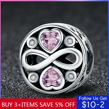 100% Real 925 Sterling Silver Infinity Charms Fit Original 3mm Bracelet Beads DIY Jewelry For Women CMC240
100% Real 925 Sterling Silver Infinity Charms Fit Original 3mm Bracelet Beads DIY Jewelry For Women CMC240