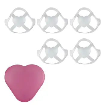 3D 5pcs Silicone Face Bracket With Box Internal Support Frame For Mask Breathable Reusable Lipstick Protector Protection
3D 5pcs Silicone Face Bracket With Box Internal Support Frame For Mask Breathable Reusable Lipstick Protector Protection