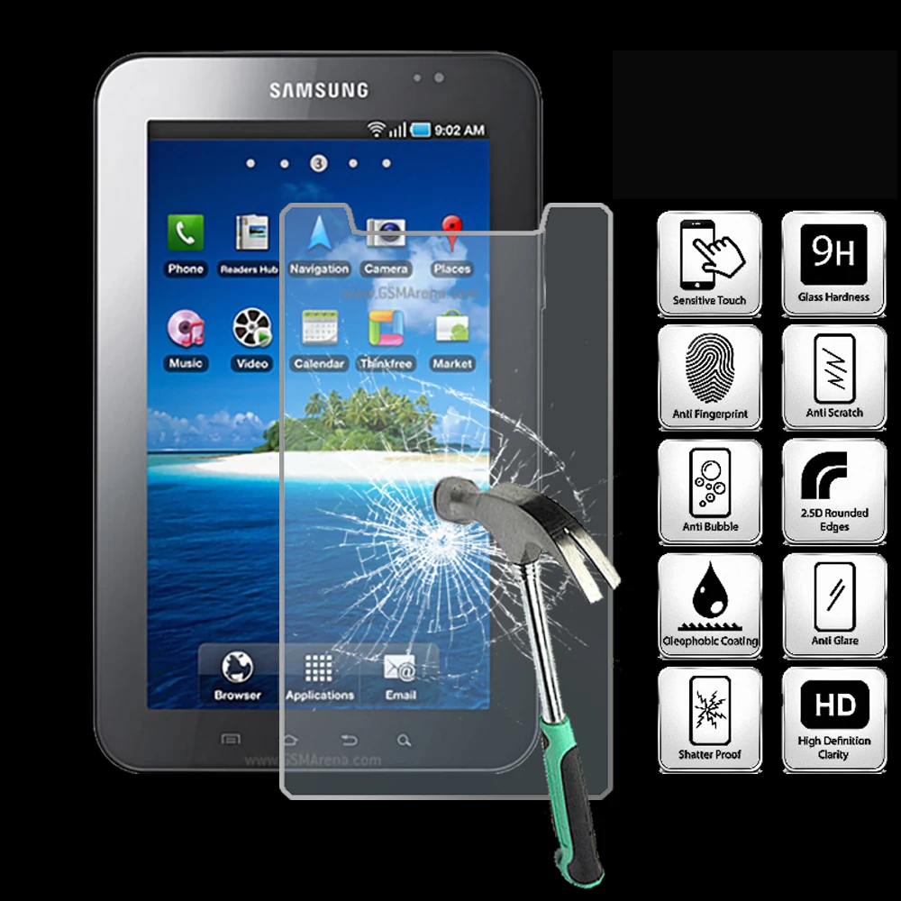 For Samsung Galaxy Tab 7.0 P1000 - 9H Tablet Tempered Glass Screen Protector Cover Explosion-Proof High Quality Screen Film
For Samsung Galaxy Tab 7.0 P1000 - 9H Tablet Tempered Glass Screen Protector Cover Explosion-Proof High Quality Screen Film