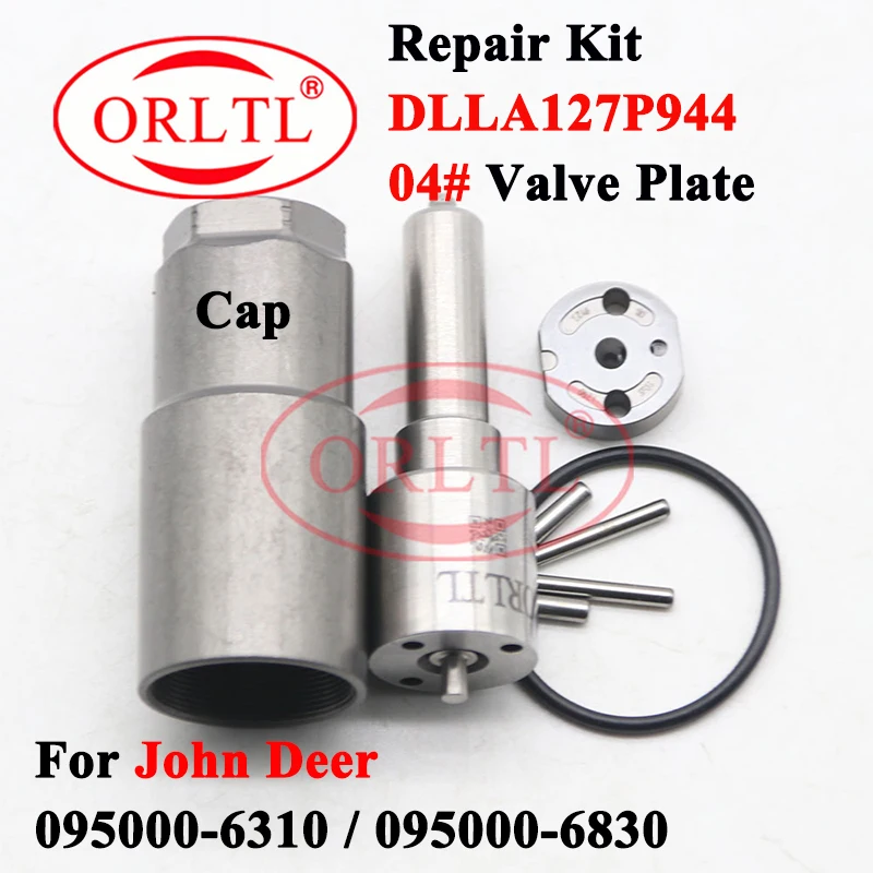 

ORLTL Injector Nozzle DLLA127P944 Orifice Plate Valve 04# Repair For 095000-6310 095000-6830 RE530362 RE531209 John Deer 6830SE