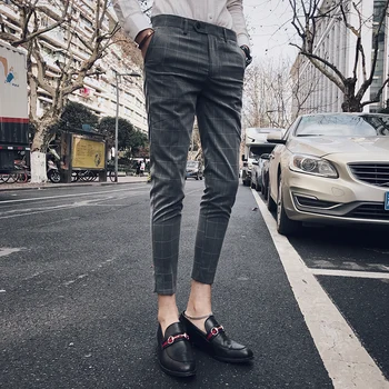 2019 Dress Suit Pant Man Plaid Suit Pant Men Brand Designer Gentlemen Business Casual Work Pant Men bare foot Trousers
2019 Dress Suit Pant Man Plaid Suit Pant Men Brand Designer Gentlemen Business Casual Work Pant Men bare foot Trousers