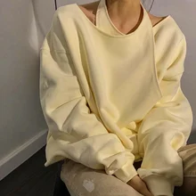 Fall New Solid Color Sweater Hanging Neck Asymmetrical Pullover Simple Casual Style for Women's Daily Street Wear 2021 New
Fall New Solid Color Sweater Hanging Neck Asymmetrical Pullover Simple Casual Style for Women's Daily Street Wear 2021 New