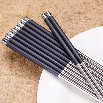 5 Pairs Chopsticks Set Kitchen 304 Stainless Steel Reusable Travel Chop sticks
5 Pairs Chopsticks Set Kitchen 304 Stainless Steel Reusable Travel Chop sticks