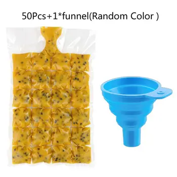 2020 New 50 Pcs Ice Cube Disposable Bags Transparent With 1 Color Random Funnel Kitchen
2020 New 50 Pcs Ice Cube Disposable Bags Transparent With 1 Color Random Funnel Kitchen