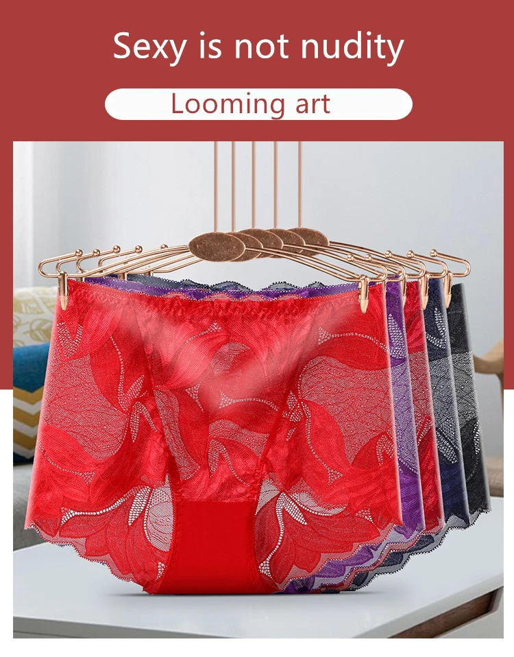 silicone dolls H646ebe9fdf5f43e0b3e4e8e7048d11fcW SANDL Sexy Women Underwear Cotton Mid-Waist Lace Briefs Ladies Translucent Underpants Fashion Flexible Mesh Lingerie Panties