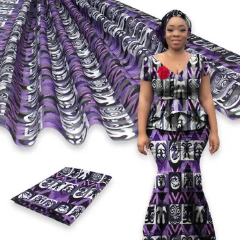 Hot sale Gahna Style satin silk fabric with organza ribbon African wax design 4Y ORGANZA+2YRibbon material YBG041703 
Hot sale Gahna Style satin silk fabric with organza ribbon African wax design 4Y ORGANZA+2YRibbon material YBG041703
