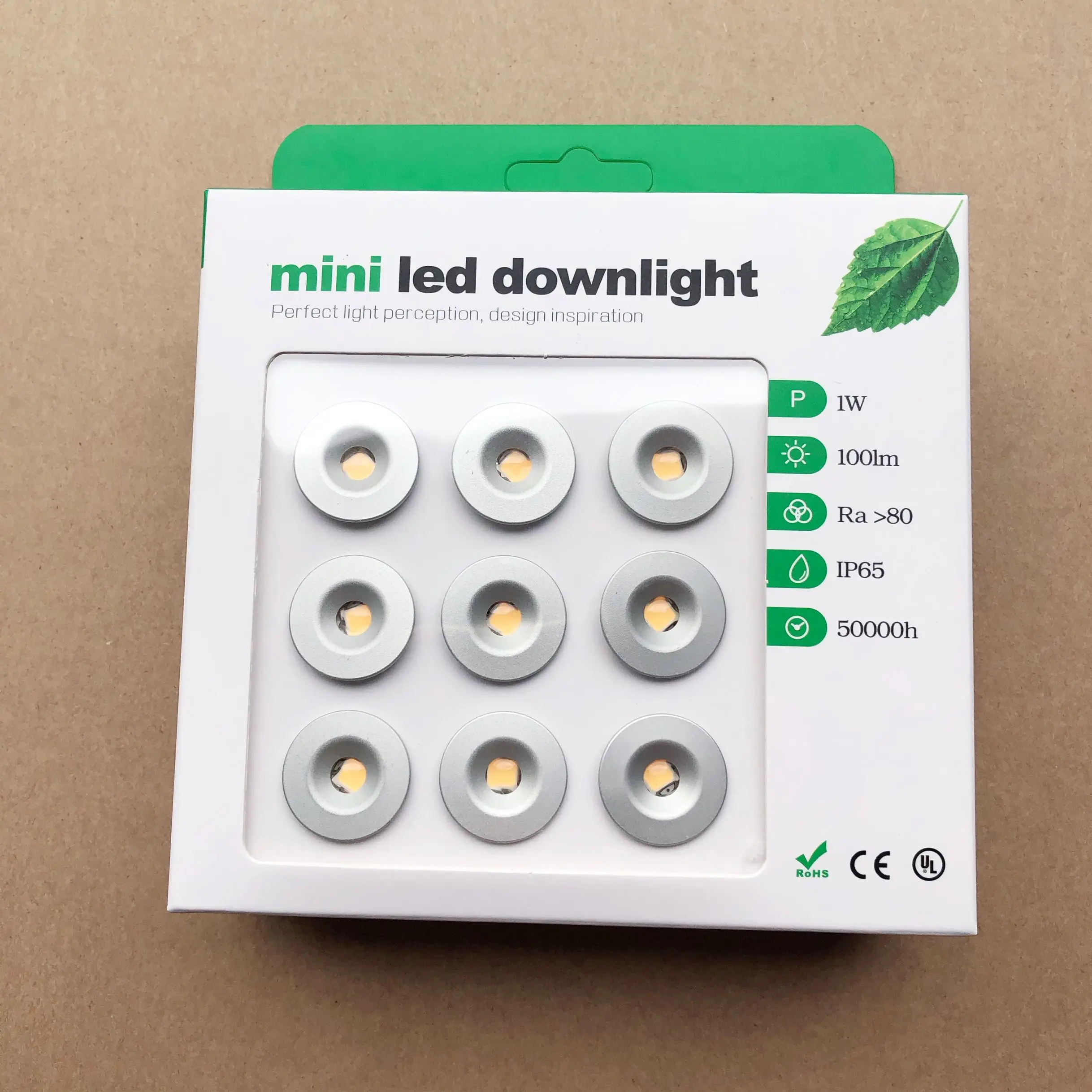 9pcs/lot DC12V 1W LED MINI Downlight Bridgelux Chip Waterproof IP65 Spot Light Cabinet New Design | Освещение