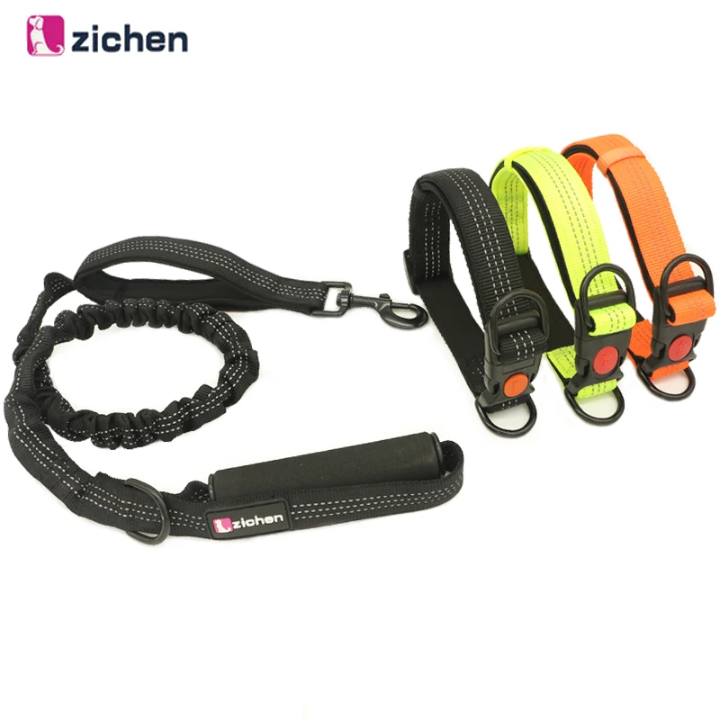 Dog Collar Leash Set Reflective Adjustable Buffer Elasticity Traction Rope Dog Leash For Medium Large Dogs Pet Collar
Dog Collar Leash Set Reflective Adjustable Buffer Elasticity Traction Rope Dog Leash For Medium Large Dogs Pet Collar