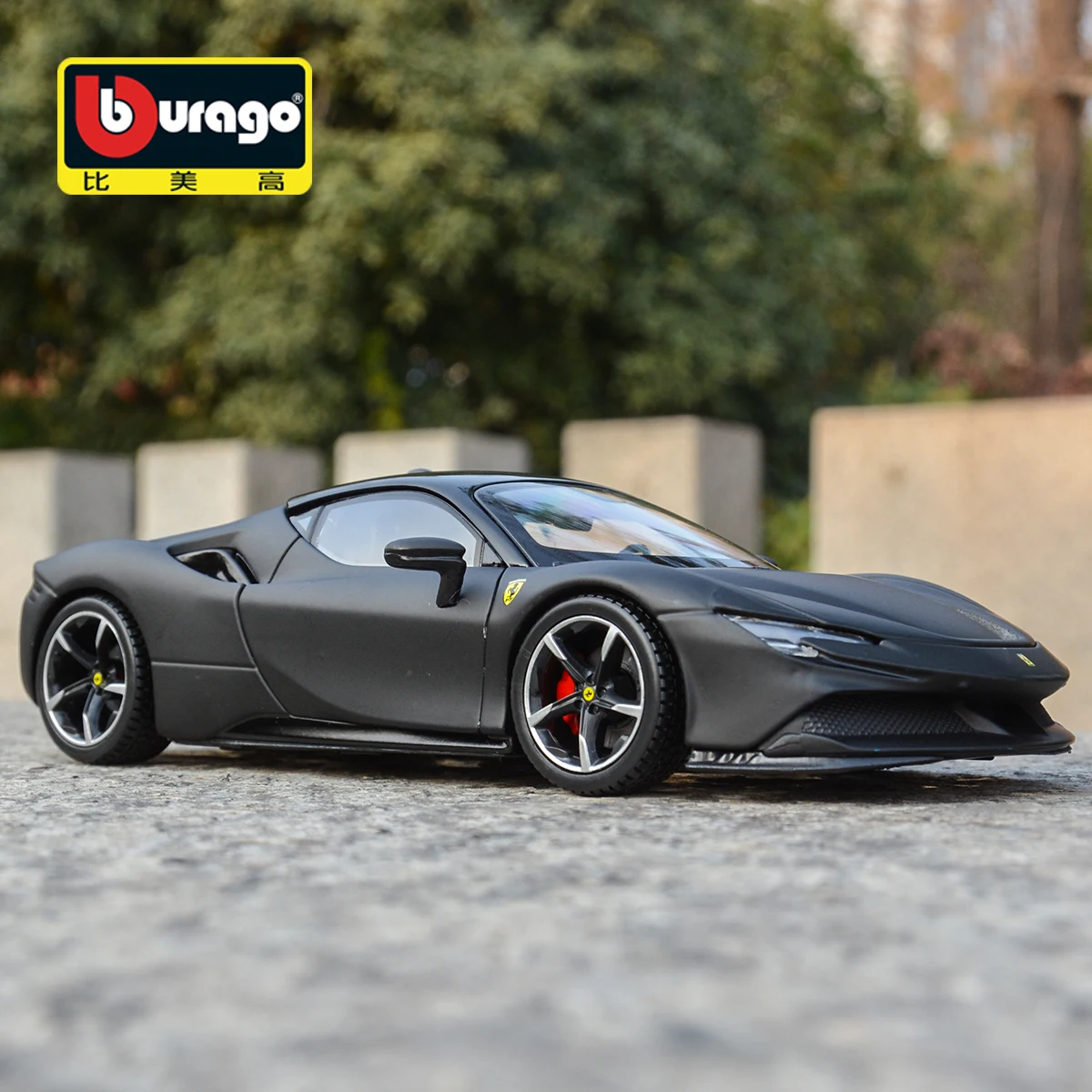 Bburago 1:24 Ferrari SF90 Stradale Black Sports Car Static Die Cast Vehicles Collectible Model Car Toys
Bburago 1:24 Ferrari SF90 Stradale Black Sports Car Static Die Cast Vehicles Collectible Model Car Toys
