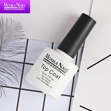 Couche de finition Monika pour Gel vernis à ongles UV LED imbiber nouvelle formule améliorée finition longue durée et brillante(China)