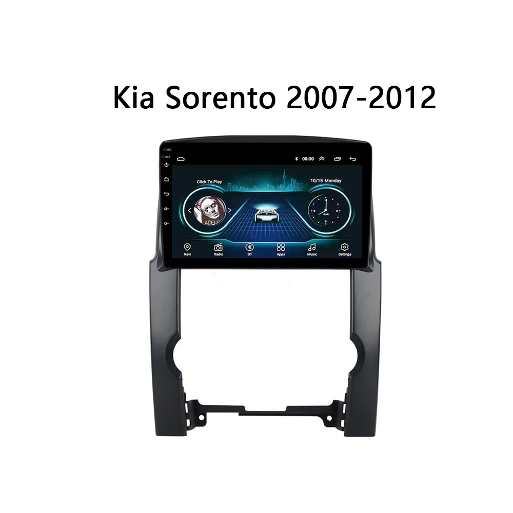 Car head unit Android 8.1 9"screen For Kia Sorento 2007-2012 GPS Navi video stereo support DVD FM SWC radio tracker multimedia |