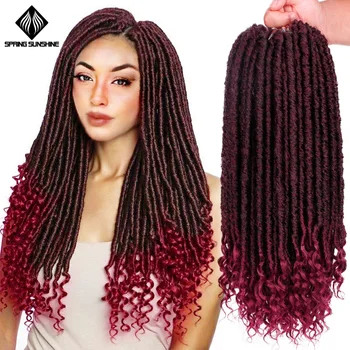 Spring sunshine 1-10PC Goddness Locks Crochet Braids 16 20Inch Soft Synthetic Faux Locs Hair Extension 24Strands
Spring sunshine 1-10PC Goddness Locks Crochet Braids 16 20Inch Soft Synthetic Faux Locs Hair Extension 24Strands