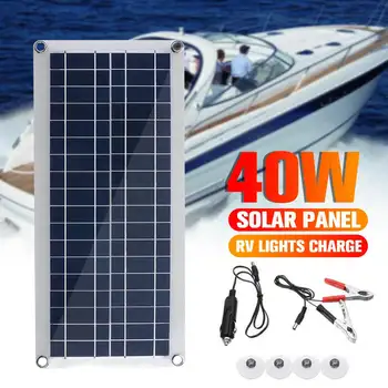 40W Solar Panel 12V 18V 5V USB Polycrystalline Double USB Power Portable Outdoor Solar Cell Car Ship Camping Phone Charger
40W Solar Panel 12V 18V 5V USB Polycrystalline Double USB Power Portable Outdoor Solar Cell Car Ship Camping Phone Charger