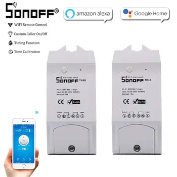 New SONOFF TH10/TH16 Wireless Wifi Switch Sensor For Smart Home Automation Relay Module Work With Alexa Google Home Ewelink
New SONOFF TH10/TH16 Wireless Wifi Switch Sensor For Smart Home Automation Relay Module Work With Alexa Google Home Ewelink