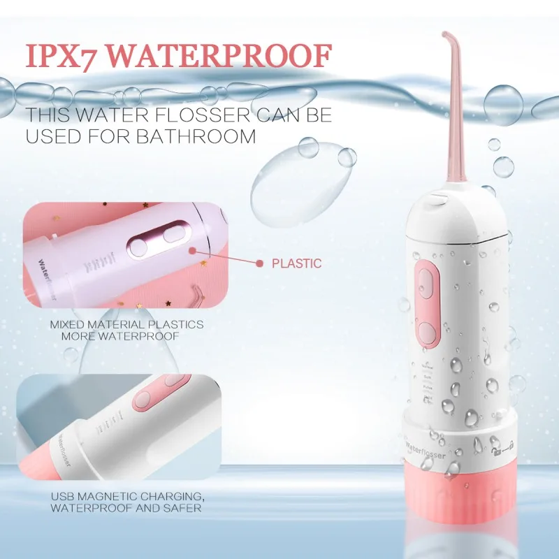 IPX7 Waterproof Tooth Washer Ultrasonic Electric Teeth Clean Tooth Washer Rechargeable Oral Irrigator Home Use
IPX7 Waterproof Tooth Washer Ultrasonic Electric Teeth Clean Tooth Washer Rechargeable Oral Irrigator Home Use