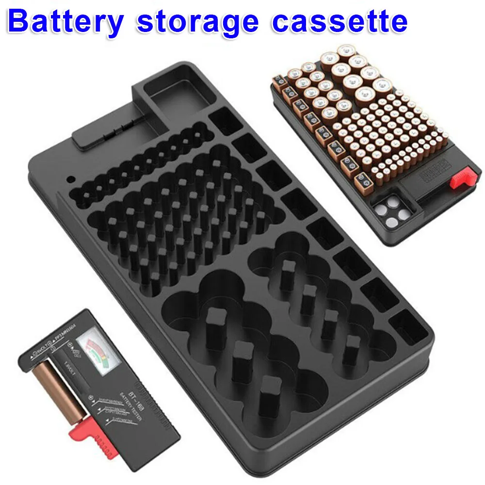 Pointer And Digital Display Battery Checker For AAA AA C D 9V Battery Storage Organizer Holder With Tester - Battery Caddy Rack
Pointer And Digital Display Battery Checker For AAA AA C D 9V Battery Storage Organizer Holder With Tester - Battery Caddy Rack