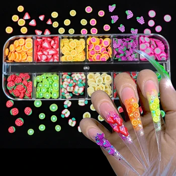 12 Colors/Box 3D Fruit Tiny Slices Sticker Mixed Style Polymer Clay Nail Art Decoration DIY Designs Nails Tips Gel Accessories
12 Colors/Box 3D Fruit Tiny Slices Sticker Mixed Style Polymer Clay Nail Art Decoration DIY Designs Nails Tips Gel Accessories