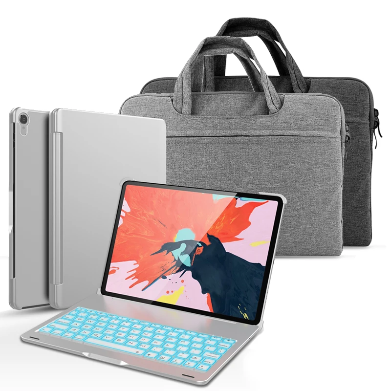 Wireless Rainbow Backlit Bluetooth Tablet Keyboard Back Case for 11 Inch iPad Pro With 12 Inch Laptop Inner Fur Zipper Handbag
Wireless Rainbow Backlit Bluetooth Tablet Keyboard Back Case for 11 Inch iPad Pro With 12 Inch Laptop Inner Fur Zipper Handbag