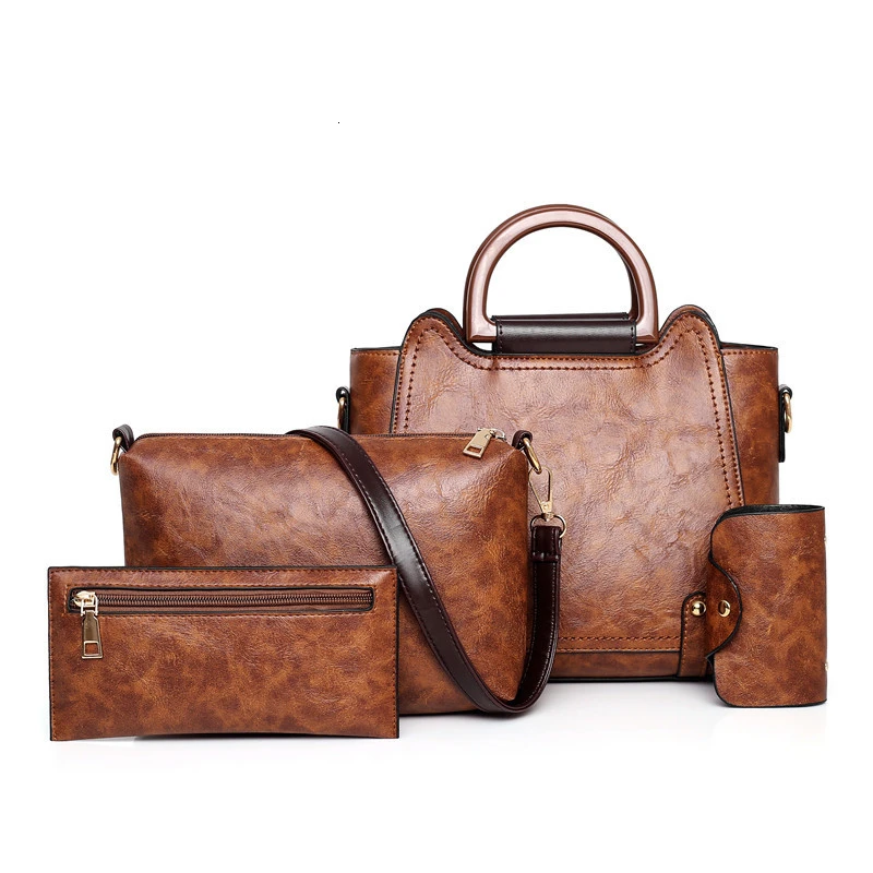 4pcsset Women's handbag Women's shoulder bag crossbody bags for women pu leather female wallet women clutch Child package
4pcsset Women's handbag Women's shoulder bag crossbody bags for women pu leather female wallet women clutch Child package
