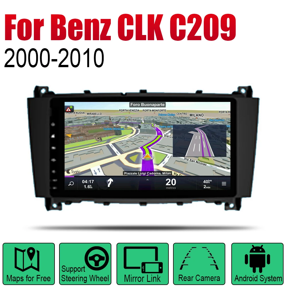 Автомобильный плеер GPS навигация для Mercedes Benz CLK Class C209 A209 2000 ~ 2010 NTG автомобильный
