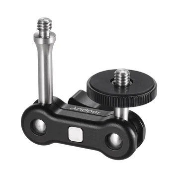 Dual Ball Head Mount Adapter Aluminum Alloy with 1/4 Inch Screws for Mounting Video Monitor LED Light photography accessories
Dual Ball Head Mount Adapter Aluminum Alloy with 1/4 Inch Screws for Mounting Video Monitor LED Light photography accessories