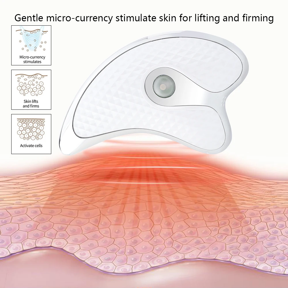 Electric Facial Guasha Scraper Massager Face Tighten&Lifting Firming Plate Guasha Board for Face Neck Body Skin Massage Tool Electric Facial Guasha Scraper Massager Face Tighten&Lifting Firming Plate Guasha Board for Face Neck Body Skin Massage Tool