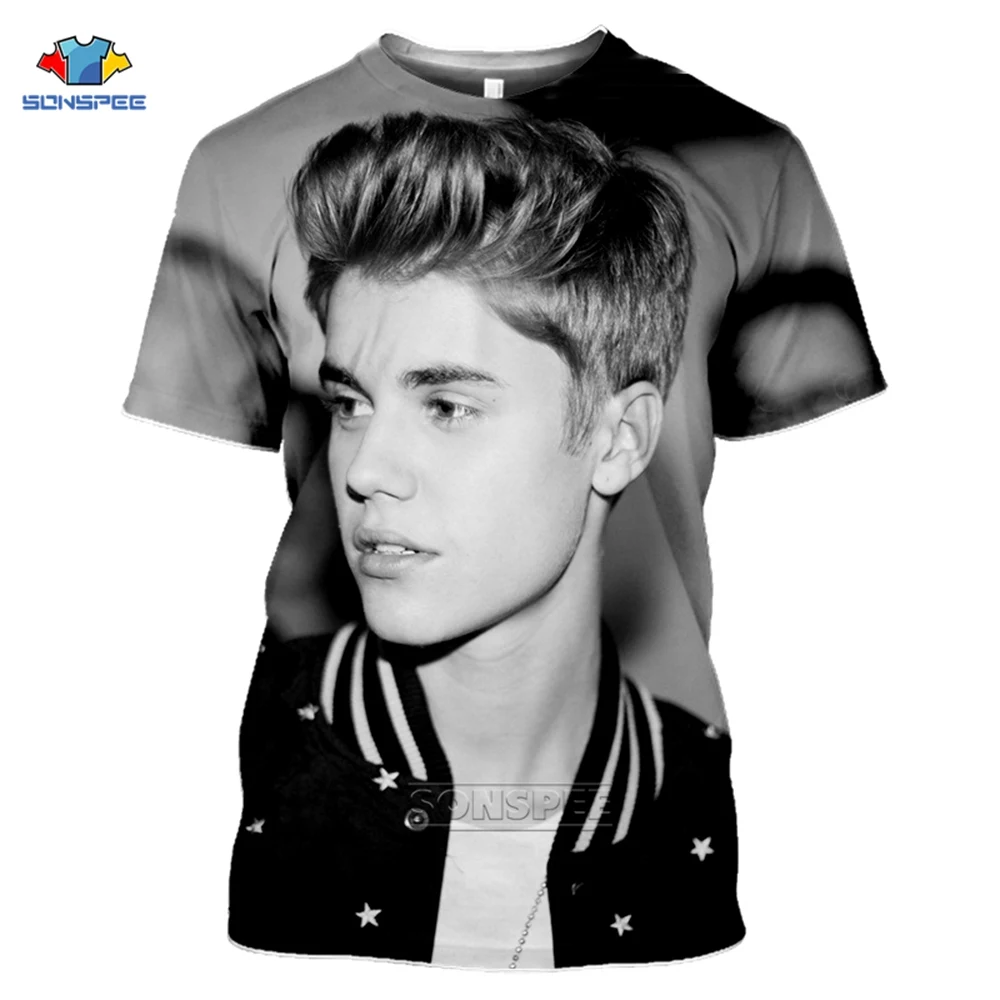 SONSPEE Canada Pop Singer Justin Bieber T-shirt Women 3D Print Summer Short Sleeve Streetwear Pullover Men Tops Tee Shirt Homme
SONSPEE Canada Pop Singer Justin Bieber T-shirt Women 3D Print Summer Short Sleeve Streetwear Pullover Men Tops Tee Shirt Homme