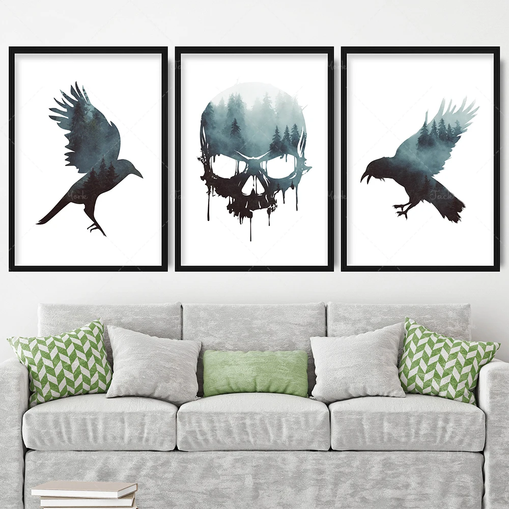 Prints Forest Fog Raven Skull Woodland Art Print Nordic Wildlife Bird Gallery Wall Poster Decor Gift
Prints Forest Fog Raven Skull Woodland Art Print Nordic Wildlife Bird Gallery Wall Poster Decor Gift