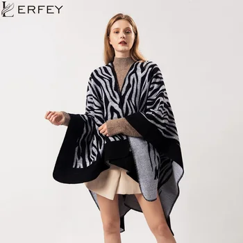 Women Autumn Winter Warm Zebra Print Ponchos Capes Oversized Shawls Wraps Cashmere Pashmina Femme Bufanda
Women Autumn Winter Warm Zebra Print Ponchos Capes Oversized Shawls Wraps Cashmere Pashmina Femme Bufanda