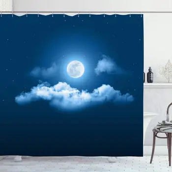 Shower Curtain Set with Hooks 72x72 Mystical Astronomy Night Dark Sky Full Evening Moon Fantasy Nature Moonlight Design Planet
Shower Curtain Set with Hooks 72x72 Mystical Astronomy Night Dark Sky Full Evening Moon Fantasy Nature Moonlight Design Planet