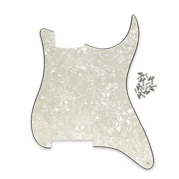 FLEOR 4 Hole Strat Guitar Pickguard Blank Material Scratch Plate with Screws for Custom Guitar Accessories Aged Pearl 4Ply
FLEOR 4 Hole Strat Guitar Pickguard Blank Material Scratch Plate with Screws for Custom Guitar Accessories Aged Pearl 4Ply