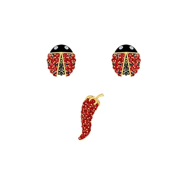 Fashion Charm Sterling Silver Original 1:1 Copy, Red Chili Ladybug Fun Full Combination Stud Earrings Women Luxury Jewelry Gifts
Fashion Charm Sterling Silver Original 1:1 Copy, Red Chili Ladybug Fun Full Combination Stud Earrings Women Luxury Jewelry Gifts