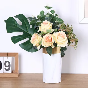 Creative Vase Decoration living room ceramic gilt marble modern home decoration household vase CY50617
Creative Vase Decoration living room ceramic gilt marble modern home decoration household vase CY50617