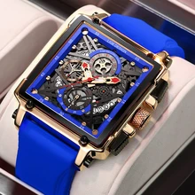 2021 New Fashion Waterproof Men's Watch Top Brand Luxury Silicone Square Large Dial Sports Quartz Chronograph Relogio Masculinos
2021 New Fashion Waterproof Men's Watch Top Brand Luxury Silicone Square Large Dial Sports Quartz Chronograph Relogio Masculinos