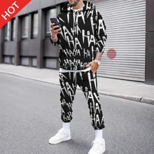 Autumn Winter New Men's Sweatpants Suit 3D Print Hoodies Sweatshirts+Trousers Man Sportswear 2-Piece Set Jogging Pants Suit 
Autumn Winter New Men's Sweatpants Suit 3D Print Hoodies Sweatshirts+Trousers Man Sportswear 2-Piece Set Jogging Pants Suit