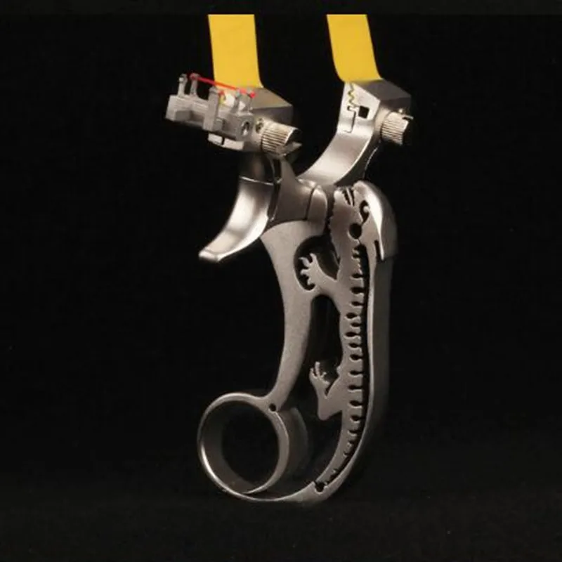 Hunting Slingshot Catapult Stainless Steel lizard with Aim Outdoor Shooting Handheld Slingshots with Rubber Band New 2020
Hunting Slingshot Catapult Stainless Steel lizard with Aim Outdoor Shooting Handheld Slingshots with Rubber Band New 2020
