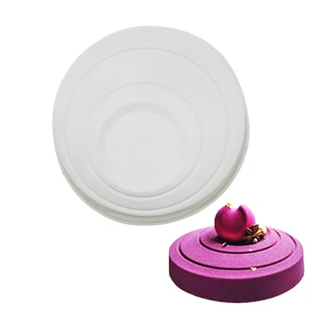 Silicone 3D Art Round Corrugated Cake Mold For Chocolate Mousse Dessert Baking Mould Decorating Tools molds
Silicone 3D Art Round Corrugated Cake Mold For Chocolate Mousse Dessert Baking Mould Decorating Tools molds