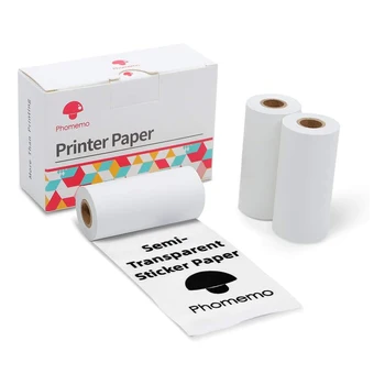 Phomemo Self-Adhesive Semi-Transparent Sticker Thermal Paper Roll for Phomemo M02/M02S Bluetooth Printer Printable Photo Paper
Phomemo Self-Adhesive Semi-Transparent Sticker Thermal Paper Roll for Phomemo M02/M02S Bluetooth Printer Printable Photo Paper
