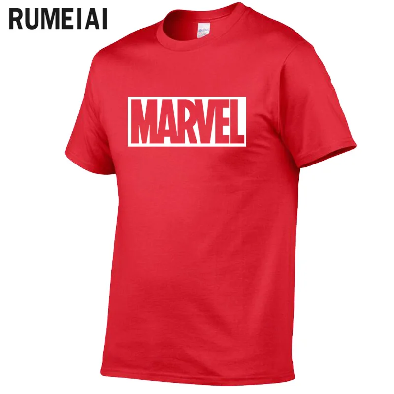 Фото 2020 New Marvel T-shirt Men Superhero print Cotton t shirt O-neck comic Short Sleeve shirts tops men clothes Tee | Мужская одежда