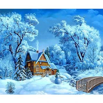 Diamond Painting Snow Chalet Landscape Diamond Embroidery Winter Full Drill Round Diamond Mosaic Rhinestone Picture Gifts 
Diamond Painting Snow Chalet Landscape Diamond Embroidery Winter Full Drill Round Diamond Mosaic Rhinestone Picture Gifts