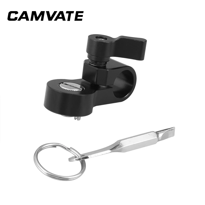 CAMVATE 15mm Single Rod Clamp Adapter Convert To 3/8"-16 Mounting Screw For DSLR Camera Cage Rod Support C2280
CAMVATE 15mm Single Rod Clamp Adapter Convert To 3/8"-16 Mounting Screw For DSLR Camera Cage Rod Support C2280