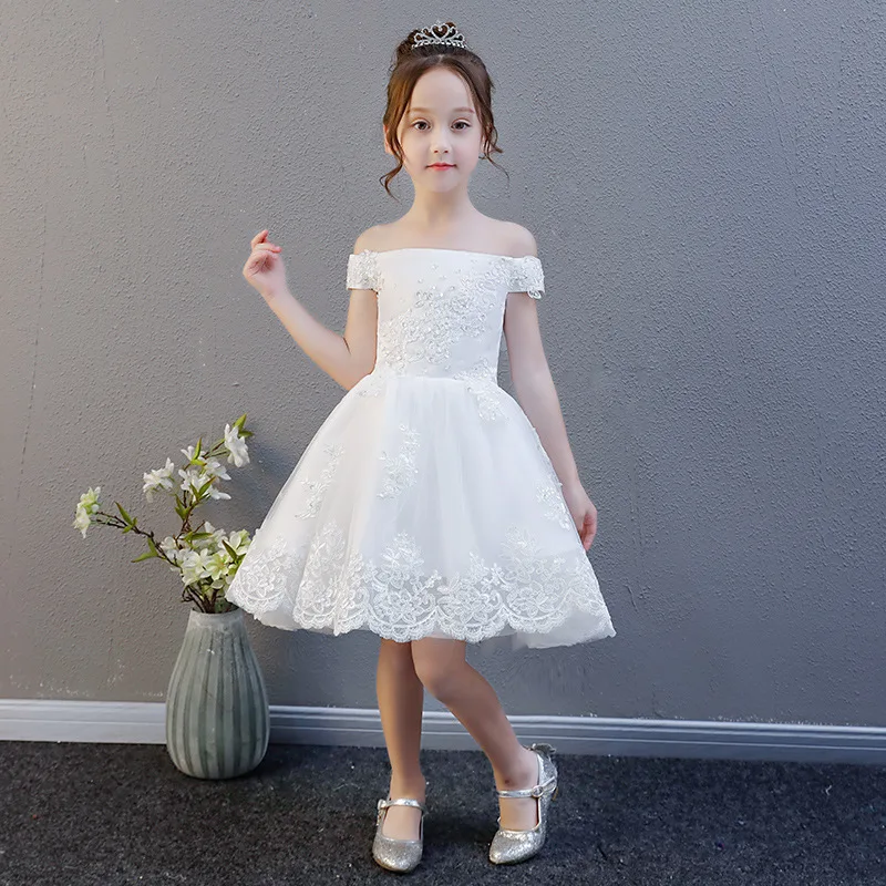 Children's dress princess dress wedding fluffy flower girl dress girl white evening dress small host costume
Children's dress princess dress wedding fluffy flower girl dress girl white evening dress small host costume