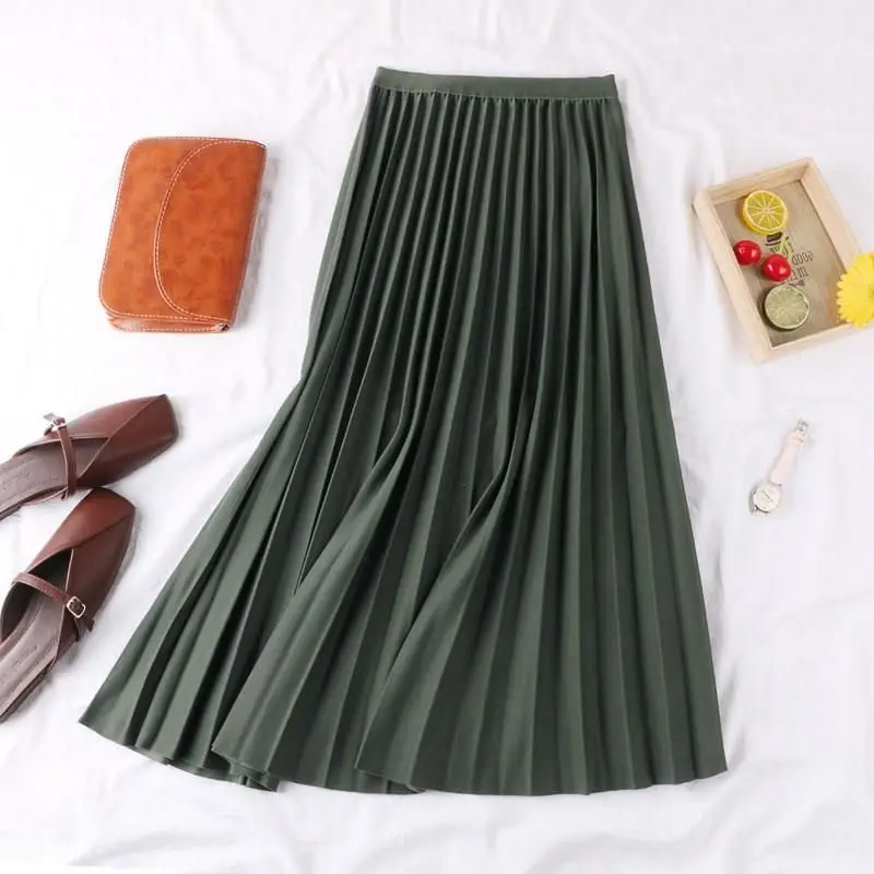 XAXZXY 2020 women's spring and autumn new solid color half-length skirt, mid-waist elastic and thin Japanese style pleated skirt
XAXZXY 2020 women's spring and autumn new solid color half-length skirt, mid-waist elastic and thin Japanese style pleated skirt
