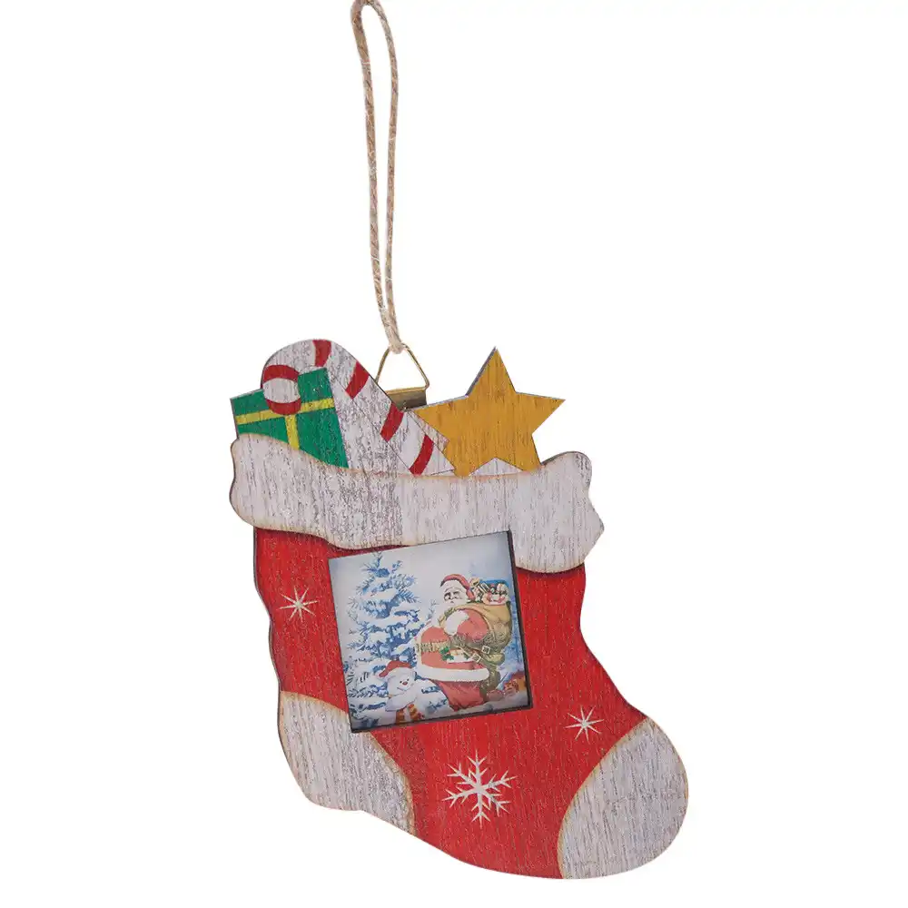 tree wooden ornaments holiday hanging decor gift christmas