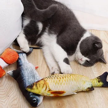 30CM Pet Cat Electric Toy Simulation Interactive Rocking Bouncing Plush Floppy Fish USB Charging Chewing Play Biting Supplies
30CM Pet Cat Electric Toy Simulation Interactive Rocking Bouncing Plush Floppy Fish USB Charging Chewing Play Biting Supplies