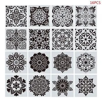 16pcs/set Mandala Stencils DIY Drawing Template Painting Scrapbooking Paper Card Embossing Album Decorative Craft New
16pcs/set Mandala Stencils DIY Drawing Template Painting Scrapbooking Paper Card Embossing Album Decorative Craft New