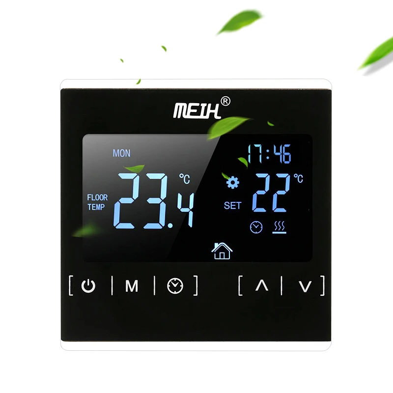 All Touch Screen Temperature Controller AC85-240V Electric Heating Room Thermostat Floor Heating System Water Heating Thermoregu
All Touch Screen Temperature Controller AC85-240V Electric Heating Room Thermostat Floor Heating System Water Heating Thermoregu