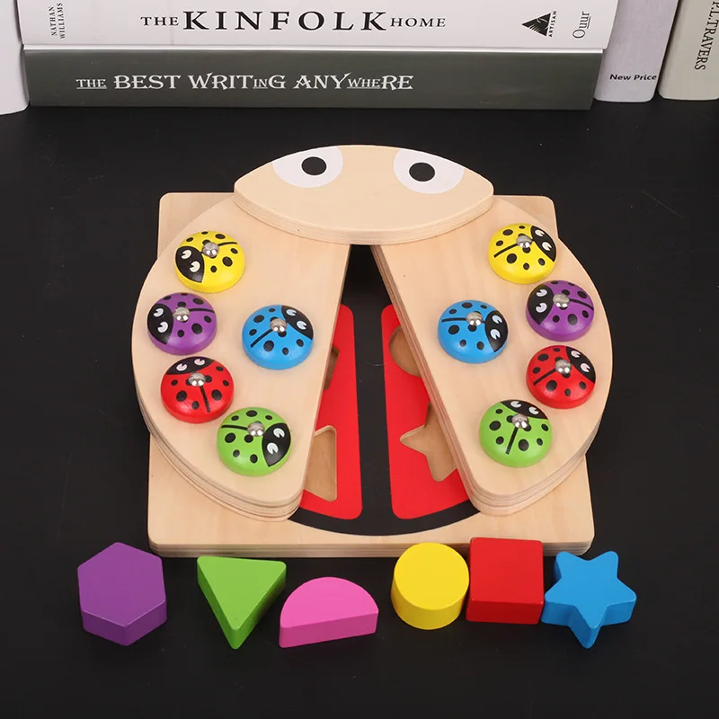 Educational toy Baby Wooden toys Ladybug Game multicolour Shape block Learning & Educational table fish game for children
Educational toy Baby Wooden toys Ladybug Game multicolour Shape block Learning & Educational table fish game for children