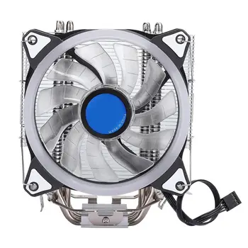 Cooling Heat Sink Fan CPU Cooler RGB Light Luminescent 4-Copper-Pipe 12CM for Intel 1156 
Cooling Heat Sink Fan CPU Cooler RGB Light Luminescent 4-Copper-Pipe 12CM for Intel 1156
